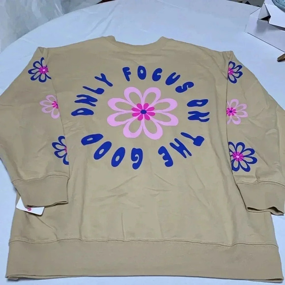 REBELLIOUS ONE Women’s Sweatshirt, NWT. Super Cute. - Picture 2 of 3